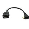 SYSTEM-S Spina angolare Micro HDMI Maschio a HDMI Femmina Cavo Adattatore angolato 90 Gradi Standard
