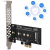 Tangxi Adattatore PCIe M.2 a PCIe 3.0 X1, Scheda Espansione M.2 NGFF NVMe con Staffa a Profilo Ribassato per Slot PCI Express Desktop