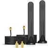 Bingfu Antenna 5G 4G LTE Esterna SMA TS9 5dBi Omnidirezionale Impermeabile con Base Magnetica 3 m Cavo per Router, Modem, Hotspot, Gateway, Sistema di Sorveglianza, Dispositivi IoT Casa Domotica