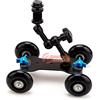 Zeadio Carrello pattinatore con tavola, portatile + braccio magico, 7 pollici, Nero