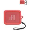 Generic JBL GO ESSENTIAL - Custodia protettiva in silicone per altoparlanti Bluetooth portatili JBL GO Essential, antiurto, antipolvere e impermeabile, per un uso senza preoccupazioni ovunque, colore: rosso