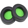 Chofit Compatibile con Razer Kraken 7.1 V2/Kraken V2/Kraken Pro V2 Cuscinetti di ricambio ovao neri rotondi per cuffie in memory foam