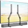 IMtKotW Supporto soundbar per montaggio sotto o sopra la TV, adatto per la maggior parte dei sistemi audio fino a 15 kg, per schermi TV max. 90