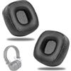 PacuM 2 Pezzi Cuscinetti Cuffie in Pelle 80 mm Ricambi Cuffie con Memory Foam Isolante Cuscinetti di Ricambio Riduzione del Rumore Compatibile con Bluetooth Marshal Major III (Nero)