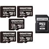 GIGASTONE 128GB 5-Pezzi Micro SD Card, Video Pro 4K, Sorveglianza, Telecamera di Sicurezza, Action Camera, Drone, Scheda di Memoria MicroSDXC UHS-I Classe 10, 85MB/s, con Adattatore