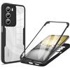 RonRun Cover per Realme C75 4G, 360 Gradi Antiurto Custodia con Protezione Schermo Integrata Trasparente Rugged TPU Bumper Doppia Protettiva Cover per Realme C75 4G - Nero