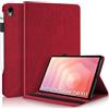 Succtopy Custodia per Samsung Galaxy Tab S11 2025 11 Pollici SM-X730 SM-X736 SM-X736B Cover in Pelle PU con Porta Penna Case Protettiva con Funzione di Supporto per Galaxy Tab S11 2025 Rosso