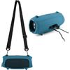 XBERSTAR Custodia protettiva in silicone per altoparlante Bluetooth portatile JBL Charge 5, custodia protettiva da viaggio con cinturino (blu)