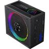 GAMEMAX RGB 750G Alimentatore PC 750W Full Modulares, 80 Plus Gold, LLC + DC‑DC, ARGB Sync, Condensatori giapponesi, ventola ARGB FDB da 140 mm, 9 funzioni di protezione, colore: Nero