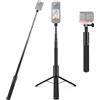 PULUZ Bastone invisibile per selfie+treppiede 2 in 1 per Insta360 X5/X4/X3, Insta 360 GO 3S, Ace Pro, GO 3, X3, ONE RS Accessori per Action Camera