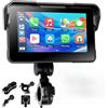Motorsi Schermo Carplay per Moto con Senza Fili CarPlay Android Auto, 5 Touchscreen, Doppio Bluetooth, GPS, Siri/G00gle Assistente, Plug-and-Play +Monitoraggio Della Pressione dei Pneumatici