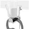 Geekria Supporto Cuffie 2 in 1 per Scrivania e Portabicchiere, Gancio da Scrivania Sotto Piano Ruotabile, Compatibile con Sennheiser, Bose, Beats, Razer, HyperX, Sony, per Tazze Caffè e Bicchieri
