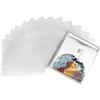 sdroceRyaM 50 custodie esterne per CD/DVD, in plastica trasparente, antipolvere, antistatiche, adatte per riporre e proteggere CD e DVD