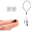 CooMax Auricolari Spia Nascosto Vip Pro Auricolare Invisibile con Microfono in Cavo Telefono per Esami - Mini Cuffia Spia Invisibili Piccolo Copiare (Auricolari Spia Vip Pro UltraMini)