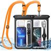 HWeggo Custodia impermeabile Smartphone,10,5'' extra large IPX8 impermeabile con cordino compatibile con iPhone 14 Pro Max/13/12/11,Samsung S23 S22 S21 Ultra,Huawei,Xiaomi ecc.(Nero+Nero)