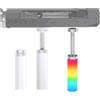 YOUNLEN Supporto Scheda Grafica Supporto in Alluminio per Scheda Grafica Graphics Card Holder Effetto luminoso ARGB bianco(80mm-130mm)