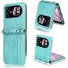 COQUE Custodia per Telefono Blackview Hero 10, Cordino + Custodia a Portafoglio per Biglietti da Visita Multi-Slot, Custodia per Telefono Flip per Blackview Hero 10-Verde