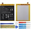 Duotipa Batteria di ricambio C11P1708 compatibile con ASUS Zenfone 5 5Z ZE620KL X00QD ZS620KL Z01R batteria con attrezzi