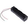 Switch Electronics AA x 8 Open Style Battery Holder Case con cavi volanti