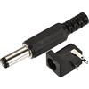 QUARKZMAN 2,1 mm x 5,5 mm Maschio DC Potenza Jack Potenza Fornitura Termina con Femmina 3P PCB Montaggio Presa Connettore, 20pz