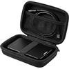 Provance Custodia rigida premium per disco rigido esterno SSD HDD, robusta custodia protettiva antiurto Eva Organizer con tasca in rete e elastico, ideale per il trasporto dei dischi rigidi