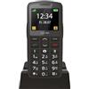 Generico Cellulare 4G Senior Bar x Anziani, Tasto SOS, Tasti Grandi Retroilluminati Ampio Display 2,2 Suoneria Forte Volume Alto Compatibile Apparecchi Acustici HAC Impugnatura Sicura Vibrazione