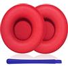 TesRank Cuscinetti per Beats Solo 3 & Solo 2, Cuscinetti Auricolari di Ricambio per Beats Solo 3 & Solo 2, Cuscino Auricolari Professionali - Rosso