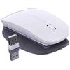 REY Mouse senza fili Slimline per Mac con finitura lucida bianca.