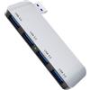 Homailida Hub USB 4 Portes per Desktop, Adattatore con USB-A 3.0 5Gbps, 4 in 1 Multiporta Sdoppiatore Trasferimento Dati, Docking Station Portable per Laptop Disco Rigido Tastiera Stampante (Sinistra)