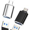 Aksenli Adattatore USB C Maschio a USB-A Femmina(2pack)OTG 3.0 Cavo Jack per iPhone 16 15 Pro Max Type C Adapter per Apple MacBook Compatibile per Samsung S25 S24 S23 Android Tablet Lettore Schede Connettore