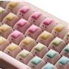 LQXQ Tasti Crystal Jelly Arcobaleno 121, Keycaps di gomma arcobaleno 60 75 100 Percent, Cherry Profile Cute Custom Keycaps Set per Cherry MX, Gateron tastiera meccanica