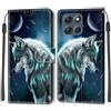 KENHONER Custodia per Motorola Moto G86 5G, Lupo