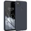 kwmobile Custodia Compatibile con Google Pixel 4a Cover - Back Case per Smartphone in Silicone TPU - Protezione Gommata - blu mirtillo