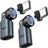 MoKo Adattatore Magnetico USB C PD 240W, 9PIN Connettore Type-C a 90°