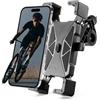 ROCKBROS Supporto Telefono Bicicletta, Porta Cellulare Moto Manubrio Universale, 360°Rotabile, 1S Blocco Rapido, Compatibile con 4.7-6.8 Smartphone, Nero