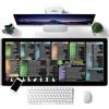 Aohyue Shortcuts - Tappetino per mouse da gioco, misura XL, 80 x 30 x 0,3 cm, colore: Nero