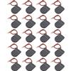 HALJIA 20 Pezzi 3 V CR2032 Porta Batterie a Bottone con Interruttore On/off, con Cavo, Nero