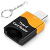 Seminer Lettore di Schede TF, Lettore di Schede Micro SD, Adattatore per Lettore di Schede di Memoria TF di Tipo C Compatibile con Laptop, MacBook, Samsung Galaxy