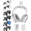 Kytok Supporto per Controller & Cuffie da Muro, Supporto da Parete per 12 Controller & Support Pieghevole per Cuffie, Support Auricolari a Muro per Controllere di Gioco, per Xbox, PS5/4, Nintendo, Bianco