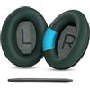 YunYiYi Cuscinetti di ricambio in pelle proteica, compatibili con cuffie Bose QuietComfort 35 QC35 QC35ii QC45 QC25 QC15/SoundLink SoundTrue Around Ear AE2 AE2i AE2W (verde)
