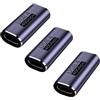 Bgfaquri Thunderbolt - Adattatore USB C USB 4, compatibile con computer portatile, tablet, hub e monitor docking, adattatore USB C femmina a femmina da 40 Gbps, 100 W, ricarica rapida e video 8 K, 60 Hz