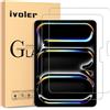 iVoler 2 Pezzi Pellicola Vetro Temperato per Apple iPad Pro 11 Pollice 2024 Generation, con 2 Pezzi Pellicola camera, Pellicola Protettiva Protezione per Schermo Anti Graffio, Durezza 9H, Senza Bolle