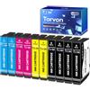 Torvon compatibili per 405XL Cartucce compatibili per Epson 405 XL Multipack per Workforce Pro WF-3820 WF-3825 WF-4830D WF-4820 WF-4825 Workforce WF-7840 WF-7830 WF-7835 (10-Pack)