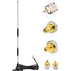 Eightwood VHF UHF Antenna 47,5 cm Antenna radio dual band 144/430 MHz PL259 + cavo di prolunga da 300 cm per BTECH ICOM Midland Yaesu TYT Cobra ecc.