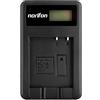 Norifon DMW-BCJ13 LCD USB Caricatore per Panasonic Lumix DMC-LX5 | Compatibile con Panasonic Lumix DMC-LX5GK, DMC-LX5K, DMC-LX5W, DMC-LX7, DMC-LX7GK, DMC-LX7K, DMC-LX7W