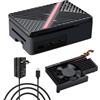 GeeekPi Custodia ABS per Raspberry Pi 5 con Alimentatore USB-C 27 W e Raffreddatore Armor Lite V5
