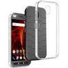 REY Pack 3X Cover in Gel TPU Trasparente per Cat S42 - S42 H+, Ultra Sottile 0,33 mm, Morbido Flessibile, Custodia Silicone