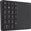 Goshyda Tastierino Numerico Wireless, 2 in 1 22 Tasti Touchpad 2.4G Tastierino Numerico Bluetooth 4.2, Tastiera per Contabilità Finanziaria con Ricarica di Tipo C 500mAh, per Laptop, PC, Desktop(Nero)
