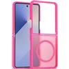 GIOPUEY Cover Magnetica per Samsung Galaxy Z Flip 7， Compatibile con MagSafe， PC+TPU Finitura Antiurto Protettiva Cellulare Custodia - Rose Red