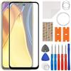 swark Set di riparazione per display in vetro, compatibile con Xiaomi Poco M3 Pro 4G & 5G, con set di attrezzi